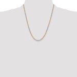 14k Tri-Color 3mm D/C Rope Chain - Image 4