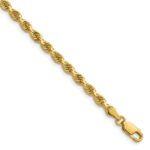 14K 3.75mm Diamond-cut Rope with Lobster Clasp Chain