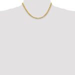 14K 5.5mm Diamond-cut Rope with Fancy Lobster Clasp Chain - Image 4