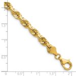 14K 5.5mm Diamond-cut Rope with Fancy Lobster Clasp Chain - Image 5