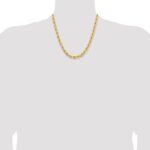 14K 6.5mm Diamond-cut Rope with Fancy Lobster Clasp Chain - Image 4