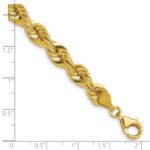 14k 7.5mm Regular Rope Chain - Image 2