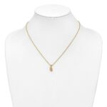 10K Tri-color w/14K Gold-filled Chain Black Hills Gold Necklace - Image 4