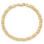 10k Solid Polished Fancy Bracelet - Image 3