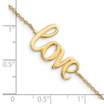 10K Polished LOVE Bracelet - Image 4