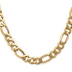 10K 8.75mm Flat Figaro Chain - Image 2