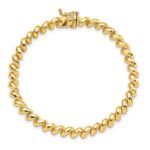 10k Faceted San Marco Bracelet - Image 3