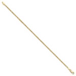 10k 1.75mm Diamond-cut Rope Chain Anklet - Image 2