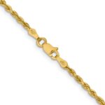10k 2mm Lightweight D/C Rope with Lobster Clasp Chain - Image 3