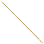 10k 2.25mm Diamond-cut Rope Chain Anklet - Image 2