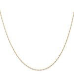 10k 1mm Carded Singapore Chain - Image 2