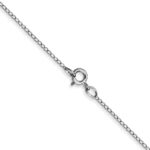 10k White Gold .42mm Carded Curb Chain - Image 3