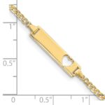 10k Flat Curb Link ID Bracelet - Image 4