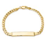 10k Flat Curb Link ID Bracelet - Image 4