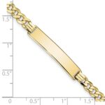 10k Flat Curb Link ID Bracelet - Image 3