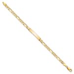 10k Figaro Link ID Bracelet - Image 2