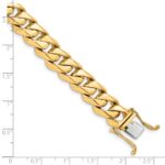 10k 11mm Hand-polished Traditional Link Bracelet - Image 2