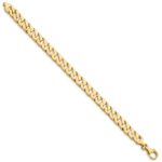 10k 7.4mm Hand-Polished Fancy Link Chain - Image 3