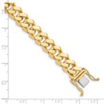 10k 10mm Hand-polished Fancy Link Bracelet - Image 2