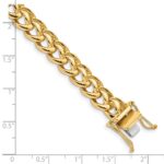 10k 8.6mm Hand-polished Fancy Link Bracelet - Image 2