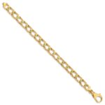 10k 8.6mm Hand Polished Fancy Link Chain - Image 3