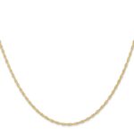 14K Carded 1.35mm Cable Rope with Spring Ring Clasp Chain - Image 2