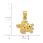14K Turtle Pendant - Image 4