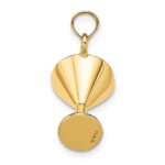 14K 3-D Green Enamel  Martini with Red Cherry Charm - Image 3