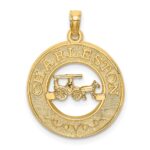 14K CHARLESTON with Horse and Buggy Charm