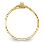 14k Polished .02ct. Diamond Fancy Ring Mounting - Image 2