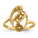 14k Genuine 4 Stone Mother's Ring - Image 7