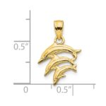 10k Dolphin Charm - Image 3