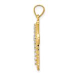 10k CZ Cross Pendant - Image 2