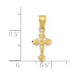 10k Tiny Crucifix Pendant - Image 3