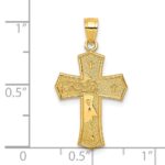 10K Passion Cross W/ JESUS Reversible Pendant - Image 3