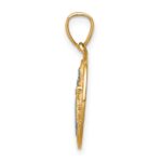 10K W/Rhodium San Benito Medal Pendant - Image 2