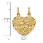 10K BEST FRIEND 2 Piece Break-A-Part Charm - Image 3