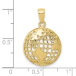 10k Polished Globe Pendant - Image 3