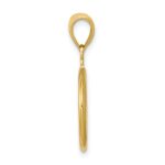 10K 3D Peace Symbol Pendant - Image 2