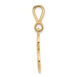 10k Filigree Initial B Pendant - Image 2