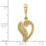 10k Initial V Pendant - Image 3