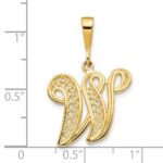 10k Initial W Pendant - Image 3