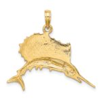 10k Polished Sailfish Pendant - Image 4