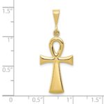 10k Egyptian Ankh Cross Pendant - Image 3