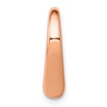 10K Rose Gold Polished Heart Chain Slide - Image 2