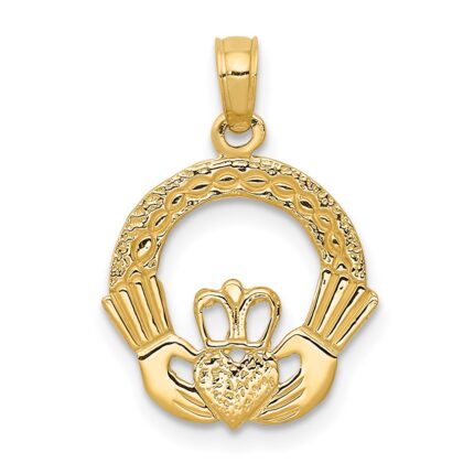10k Claddagh Charm