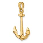 10K 3-D Anchor Pendant - Image 5