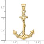 10k 3-D Anchor with Rope Pendant - Image 4
