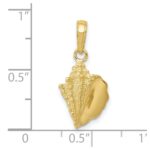10k Conch Shell Pendant - Image 4