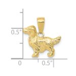 10k Springer Spaniel Dog Pendant - Image 3